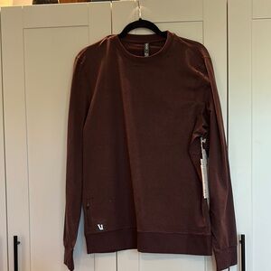 Vuori Brown Crewneck Performance Apparel Casual